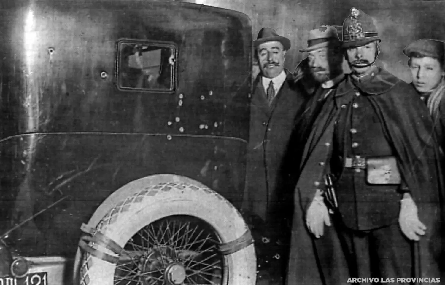 El automóvil en el que fue asesinado Eduardo Dato